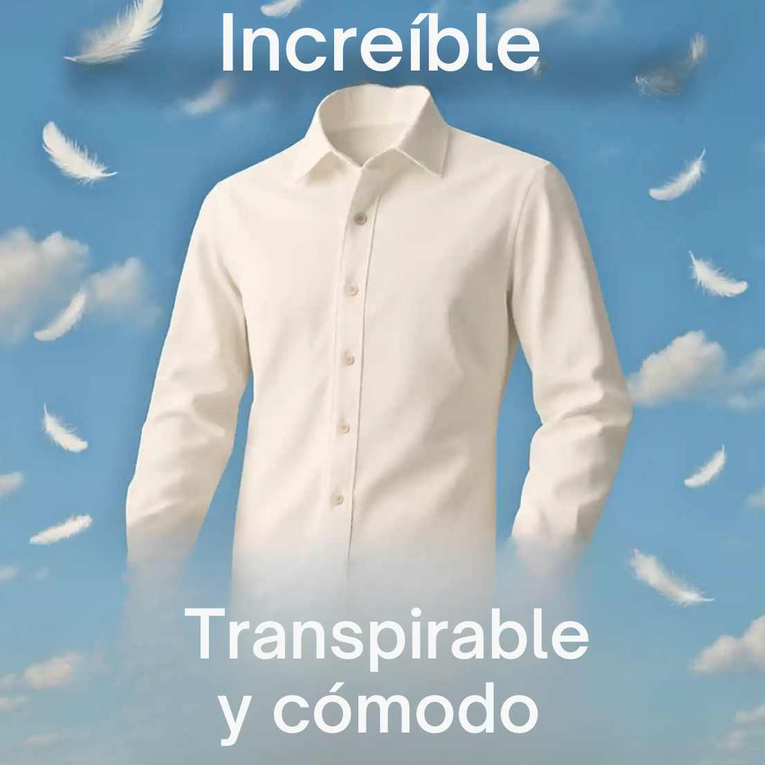 Camisa sin arrugas y corte entallado — elegancia que te acompaña todo el día