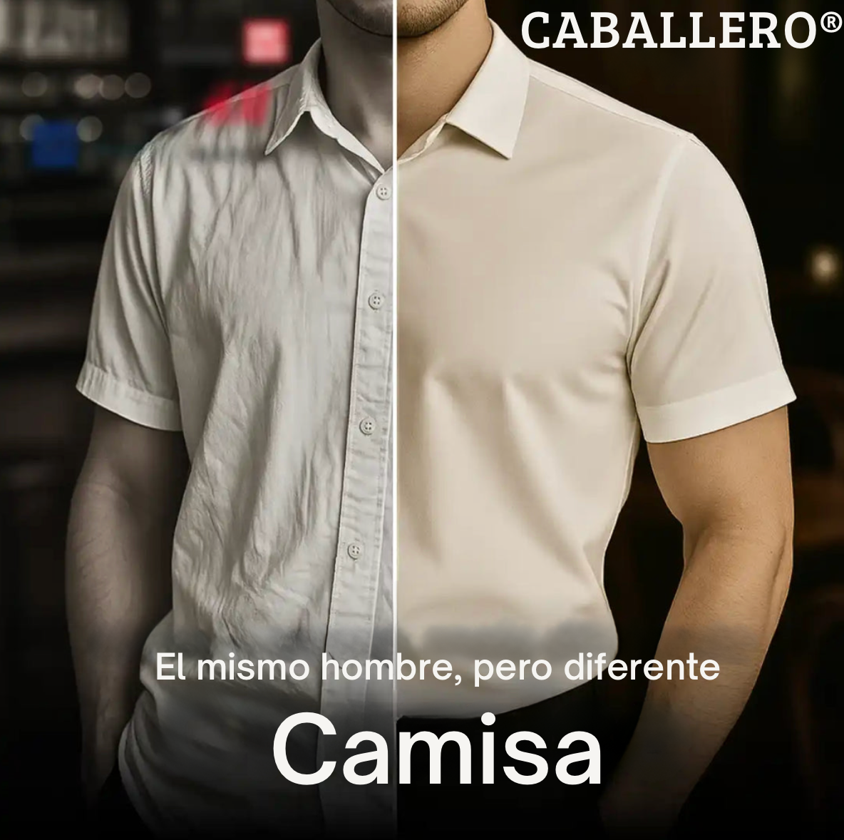 Camisa ajustada de manga corta