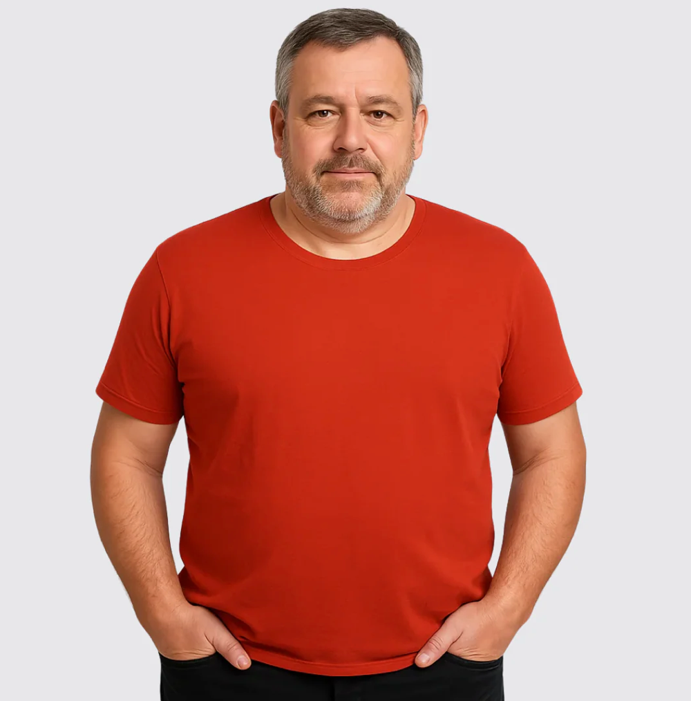 Camiseta de cuello redondo