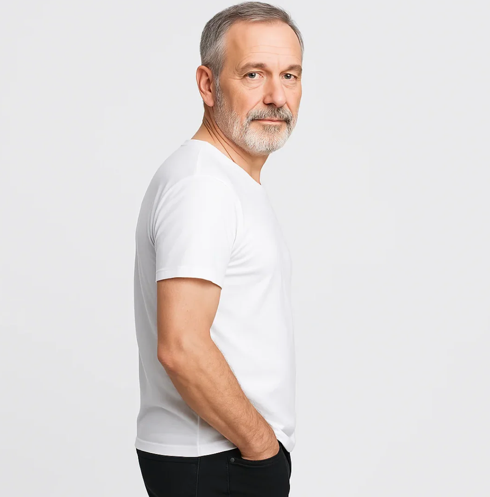 Camiseta de cuello redondo