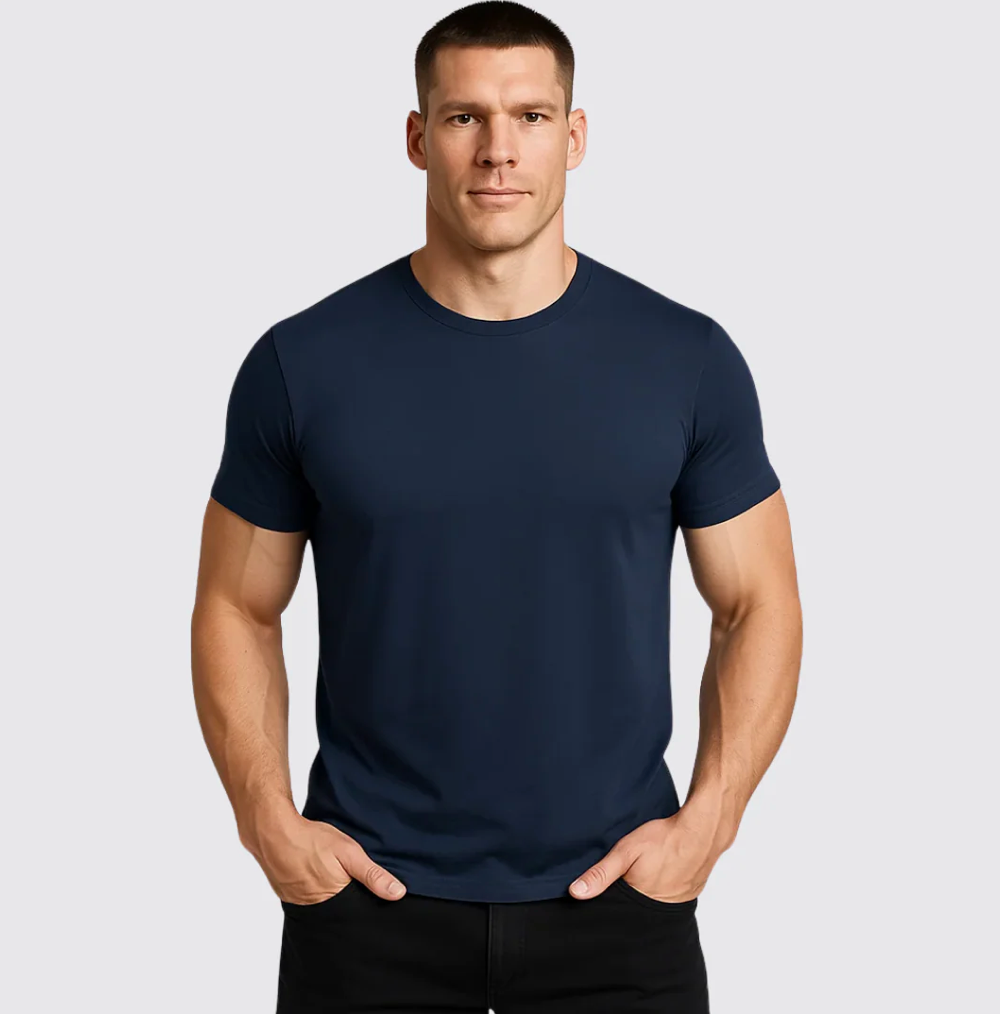 Camiseta de cuello redondo