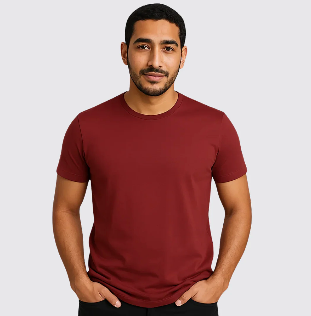 Camiseta de cuello redondo