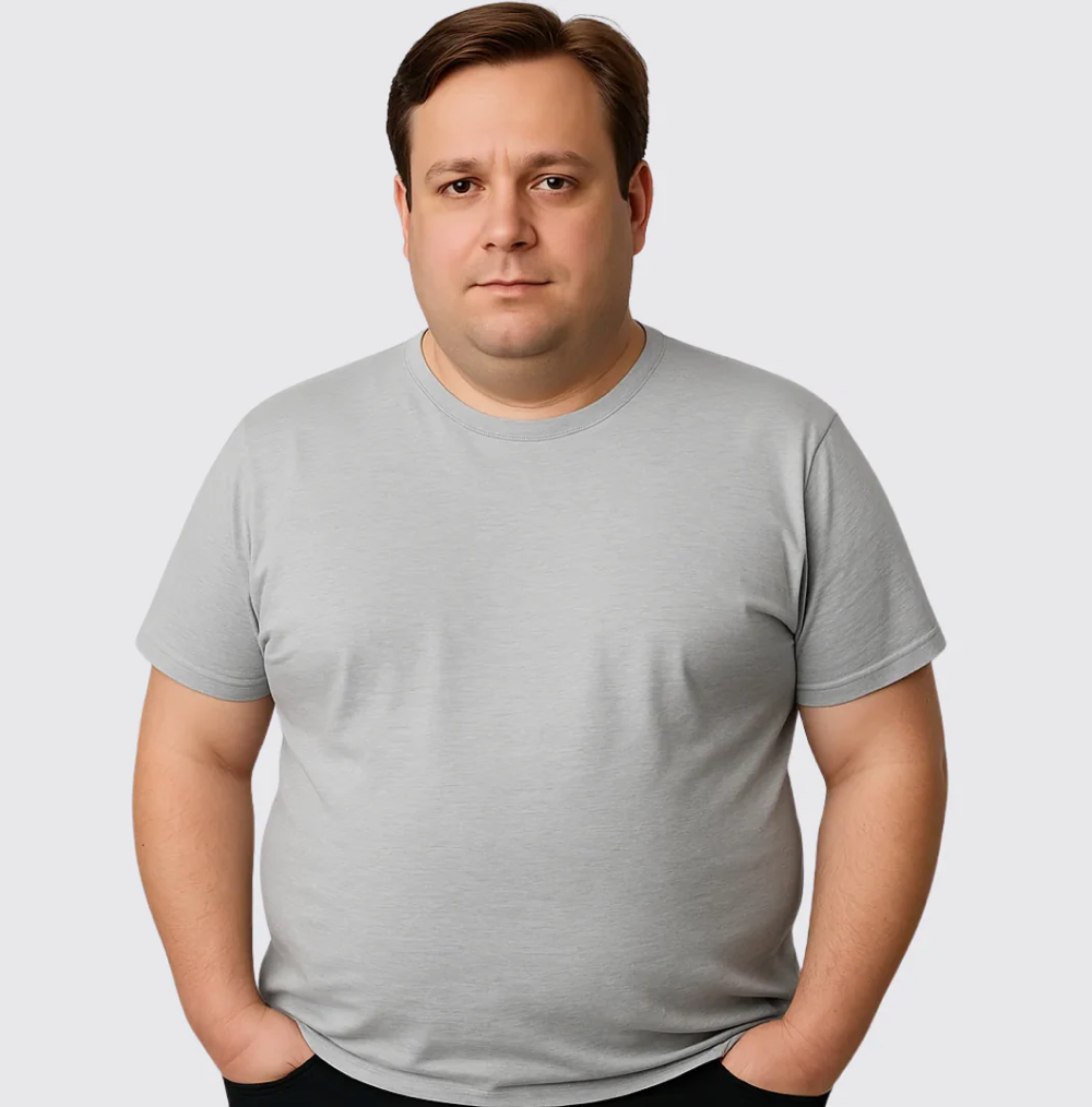 Camiseta de cuello redondo