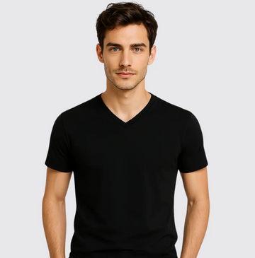 Camiseta con cuello en V