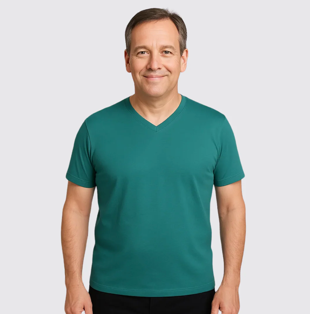 Camiseta con cuello en V